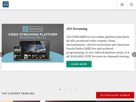 'afa.net' screenshot
