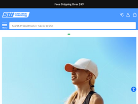 'supplementwarehouse.com' screenshot