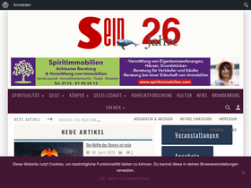 'sein.de' screenshot