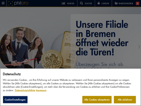 'philoro.de' screenshot