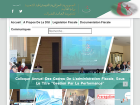'mfdgi.gov.dz' screenshot