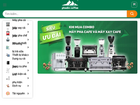 'phadincoffee.com' screenshot
