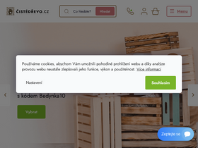 'cistedrevo.cz' screenshot