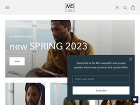 m5shop.nyc homepage screenshot