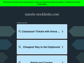 marela-stockholm.com homepage screenshot