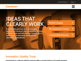 'carestream.com' screenshot