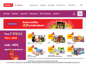 'rimi.lv' screenshot