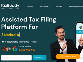 'taxbuddy.com' screenshot