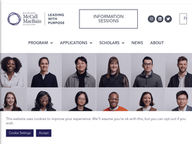 'mccallmacbainscholars.org' screenshot