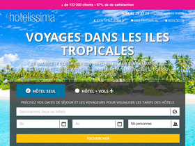 'hotelissima.fr' screenshot