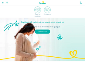 'pampers.cl' screenshot