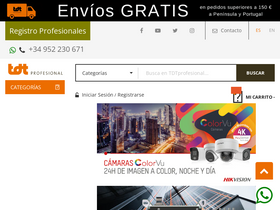 'tdtprofesional.com' screenshot