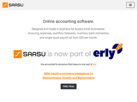 'saasu.com' screenshot