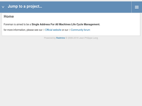 projects.theforeman.org