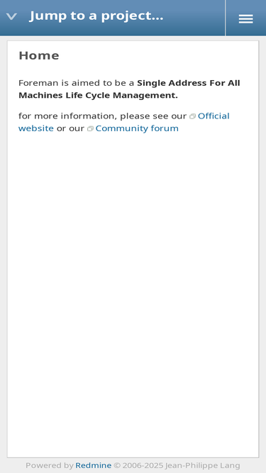 projects.theforeman.org