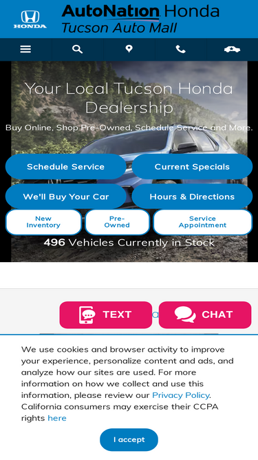 autonationhondatucsonautomall.com