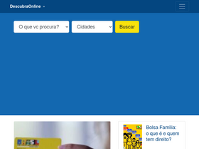 'descubraonline.com' screenshot