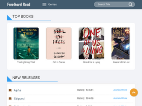 'freenovelread.com' screenshot