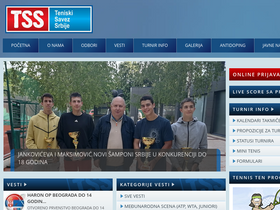 'teniskisavez.com' screenshot
