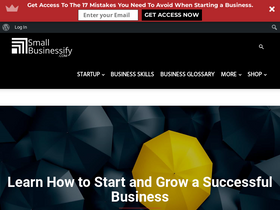'smallbusinessify.com' screenshot