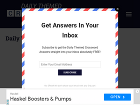 'dailythemedcrosswordanswers.com' screenshot