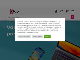 'klap.ro' screenshot