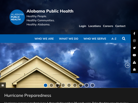 'alabamapublichealth.gov' screenshot