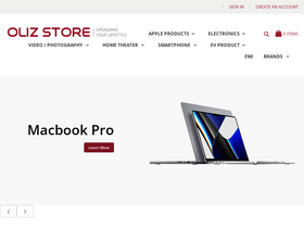 'olizstore.com' screenshot