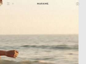 MARAME homepage screenshot