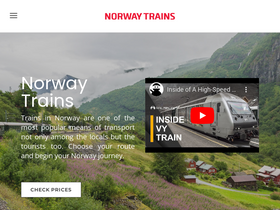 'norwaytrains.com' screenshot