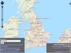'opencyclemap.org' screenshot