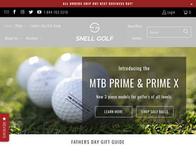 'snellgolf.com' screenshot