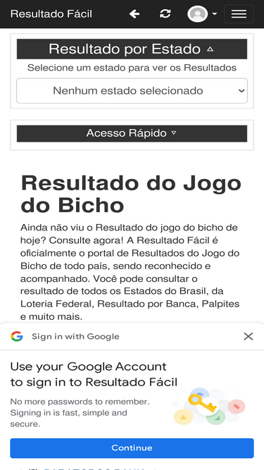 Palpite para FEDERAL do Jogo do Bicho - Resultado Fácil