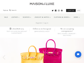 maisondeluxeonline.com homepage screenshot