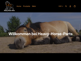 heavy-horse-parts-shop.de homepage screenshot