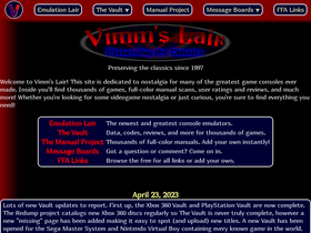 'vimm.net' screenshot