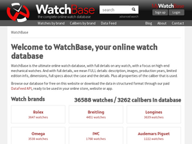 'watchbase.com' screenshot