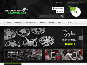 'scootertuning.ca' screenshot