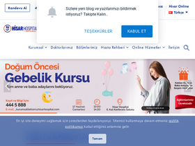 'hisarhospital.com' screenshot