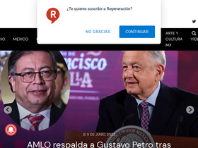 'regeneracion.mx' screenshot