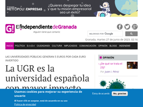 'elindependientedegranada.es' screenshot