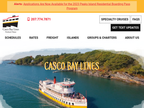 'cascobaylines.com' screenshot