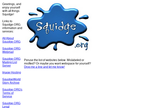 'squidge.org' screenshot