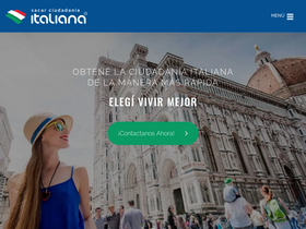 'sacarciudadaniaitaliana.com' screenshot