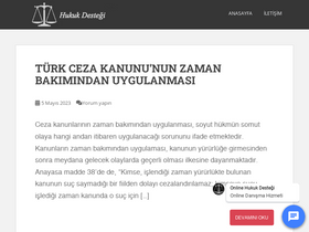 'hukukdestegi.com' screenshot