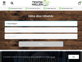 'teknikhallen.se' screenshot
