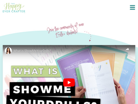 'thehappyevercrafter.com' screenshot