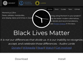 'momentjs.com' screenshot