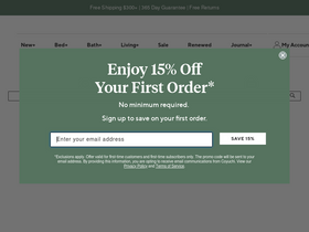 'coyuchi.com' screenshot