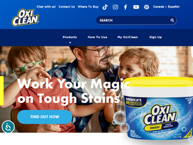 'oxiclean.com' screenshot